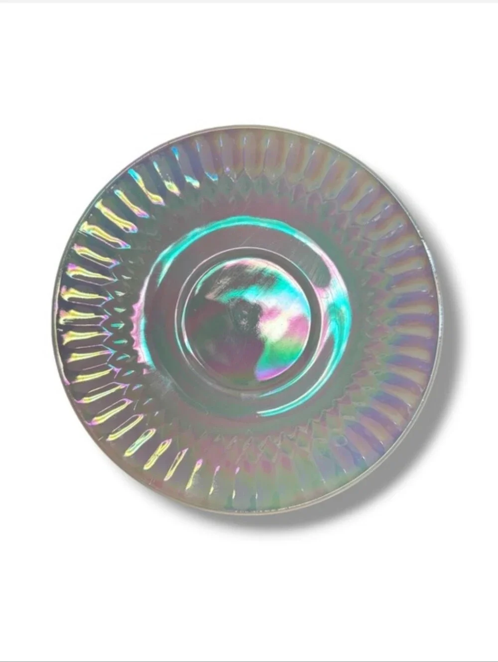 FEDERAL GLASS Moonglow Iridescent Dishes Set of Six VINTAGE